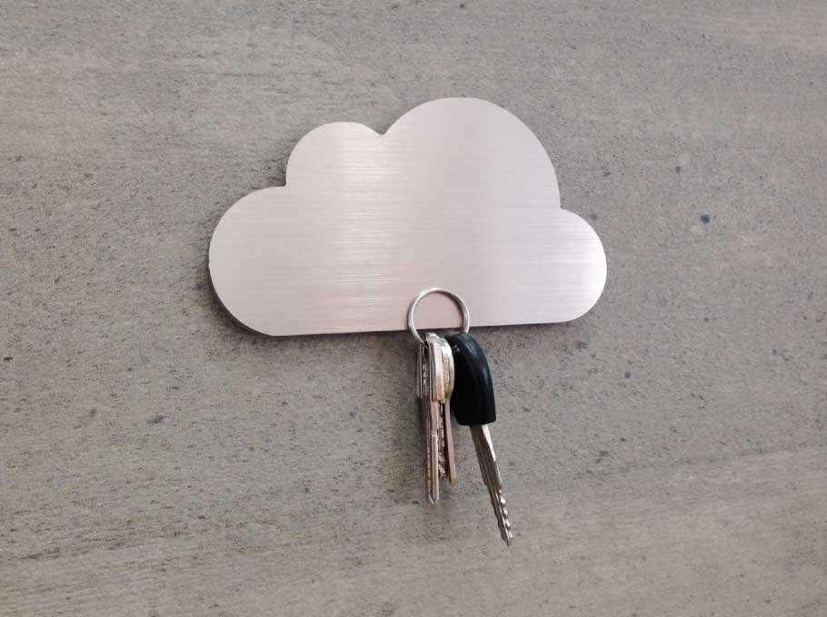 Portallaveros magnético moderno en forma de nube