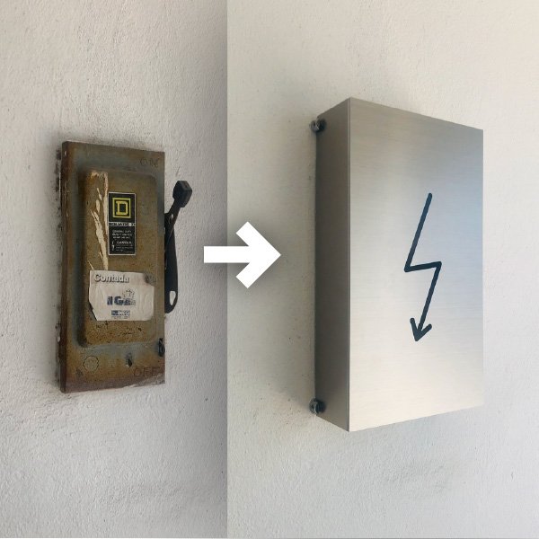 Cambia lo incambiable! Cubierta decorativa para instalaciones eléctricas.